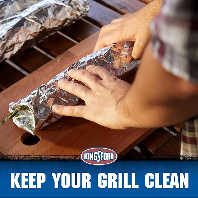 Kingsford Heavy Duty Non-Stick Grilling Aluminum Foil Roll, 45 Sq Ft, 12-Pk | - Image 6