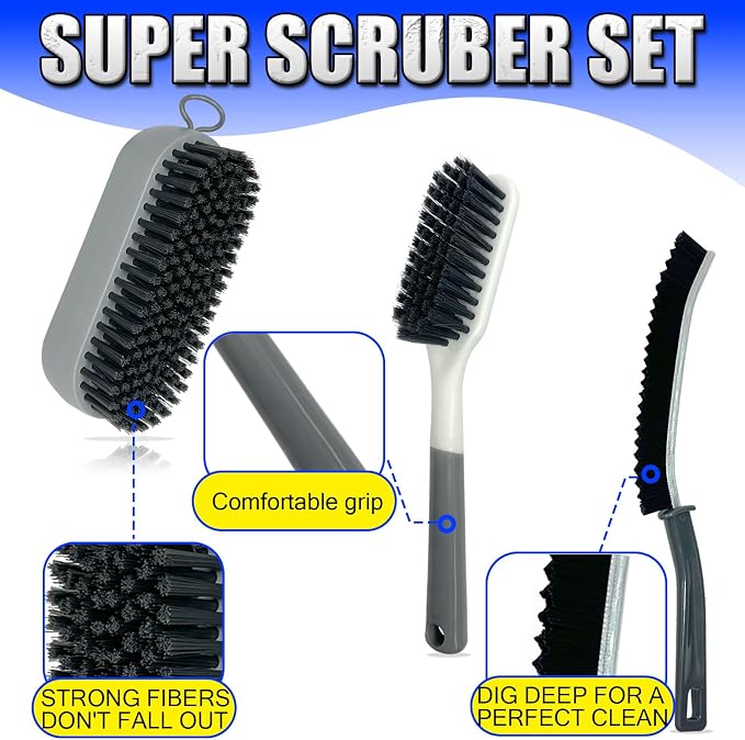 Carpet Cleaning Brush, Car Carpet Cleaner Brush, Rug Brush Scrubber, Carpet - Image 2