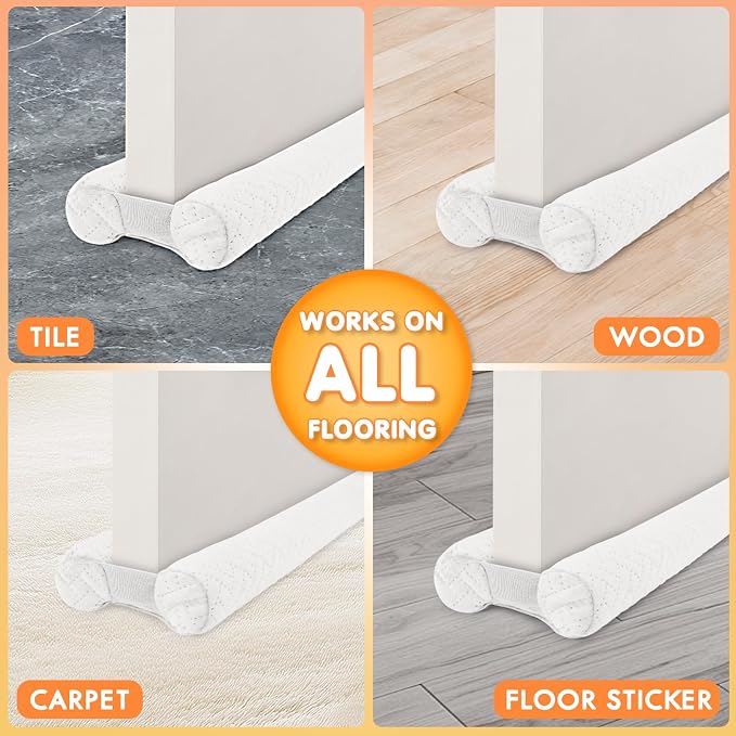 Premium Velvet Under Door Draft Stopper, Door Draft Stoppers - Image 7