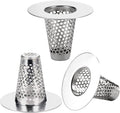 Bathroom Sink Drain Strainers for 1.1"-1.25" Depth Than 1.6" Drain Hole Catcher by Anteecana