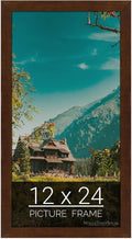 wallsthatspeak 12x24 Mocha Walnut Picture Frame for Puzzles Posters Photos or Artwork