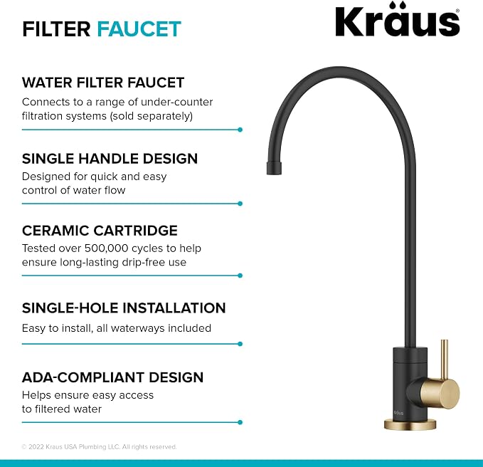 KRAUS Purita™ Single Handle Drinking Water Filter Faucet - Image 9