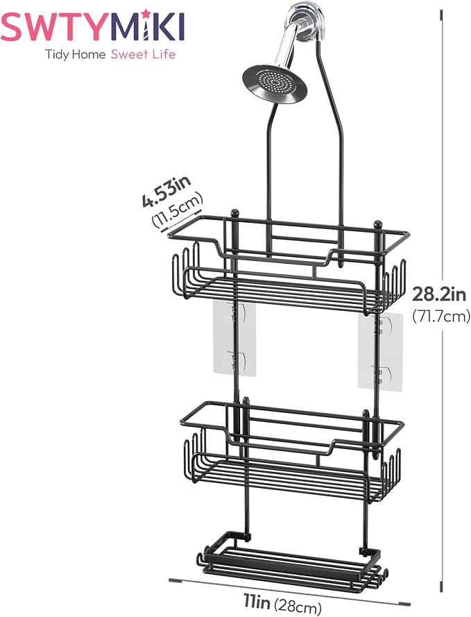 SWTYMIKI Bathroom Shower Caddy Hanging - Image 8
