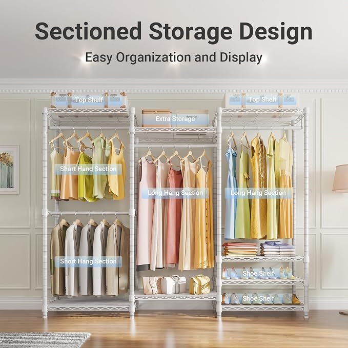 VIPEK V5 Heavy Duty Clothes Rack, Freestanding Modular Closet System, 4 x 23.6 - Image 9