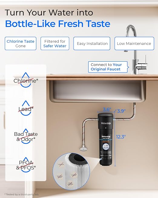 Waterdrop 10UA Under Sink Water Filter System, NSF/ANSI 42 Certified 1 Year | - Image 2