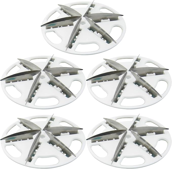 5-Pack Fabric Shaver Replacement Blades, 57mm Alloy Pill Shaver 6-Blade Head by Unknown