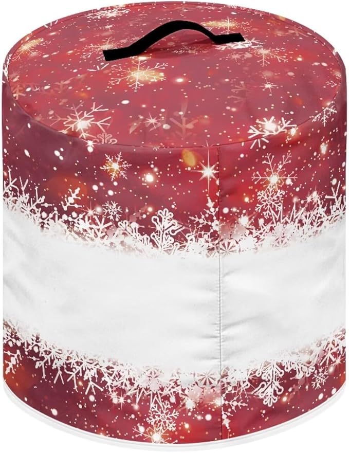 Pressure Cooker Cover for 6 Quart Air Fryer Accessories, Stain Resistant Electric Appliance Cover with Pockets Christmas Decor Cute Snowman