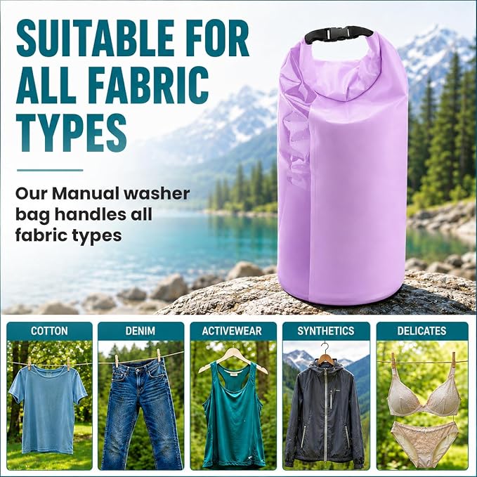Travel Washing Machine & Retractable Clothesline - Image 9