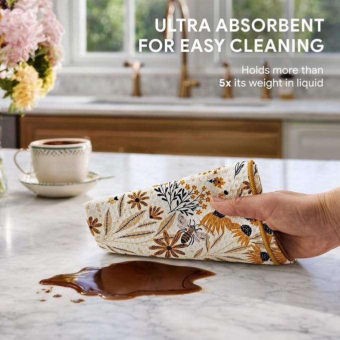 RECYCO Waffle Kitchen Towel Set of 2 - Image 4