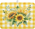 Sunflower Dish Drying Mat 18x24 Inch Absorbent Reversible Summer Sunflower by Kawani