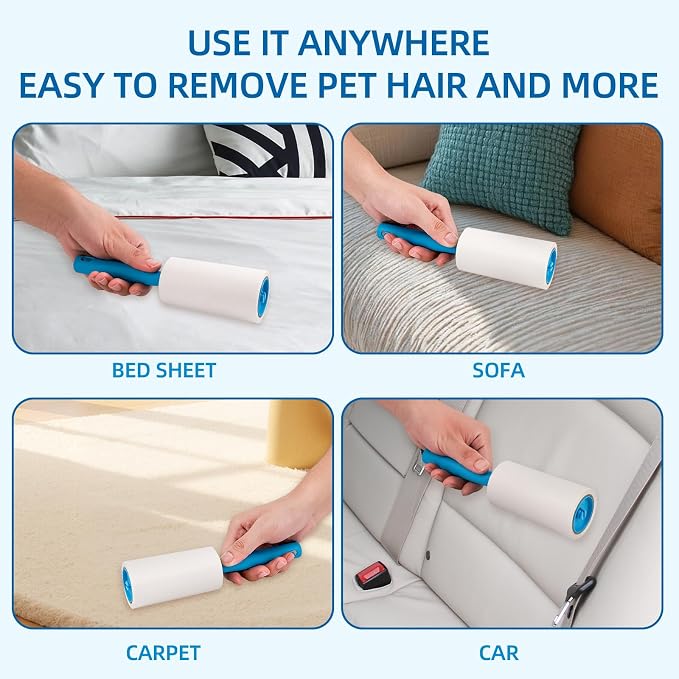 Strong 800-sheet lint Roller removes Dog & cat Fur - Image 7