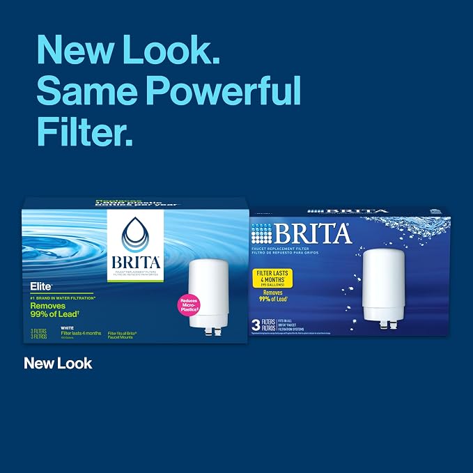 Brita Replacement Water Filter for Faucet Mount, Removes 99% of Lead, Sink - Image 2