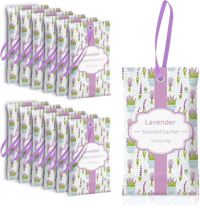 SCENTORINI Lavender Sachets for Drawer and Closet, Sachets Bags 14 Pack by SCENTORINI