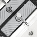 SpaceHacks Stone Faucet Mat for Kitchen Sink 15.7x4 in, Light Gray | Fast by SpaceHacks