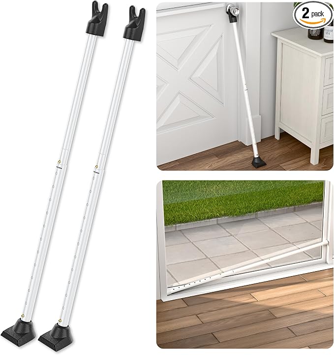 SECURITYMAN 3-in-1 Door Security Bar, Security Door Stoppers & Door Barricade – by SECURITYMAN