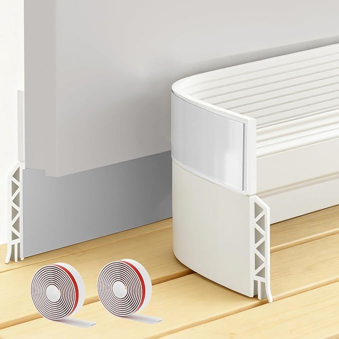 2 Pack Door Draft Stopper Sheets, Door Sweep by Longeas