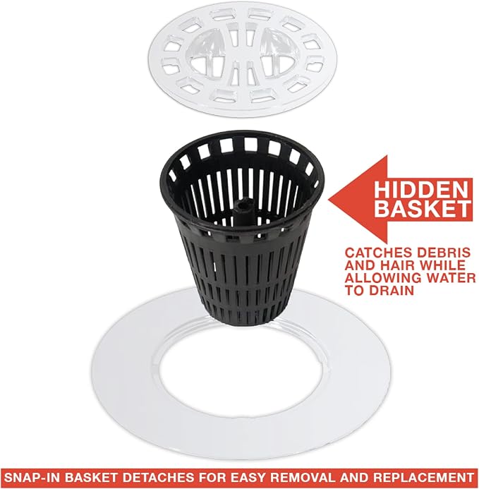 Danco Snap-in Shower Drain Cover - Image 5