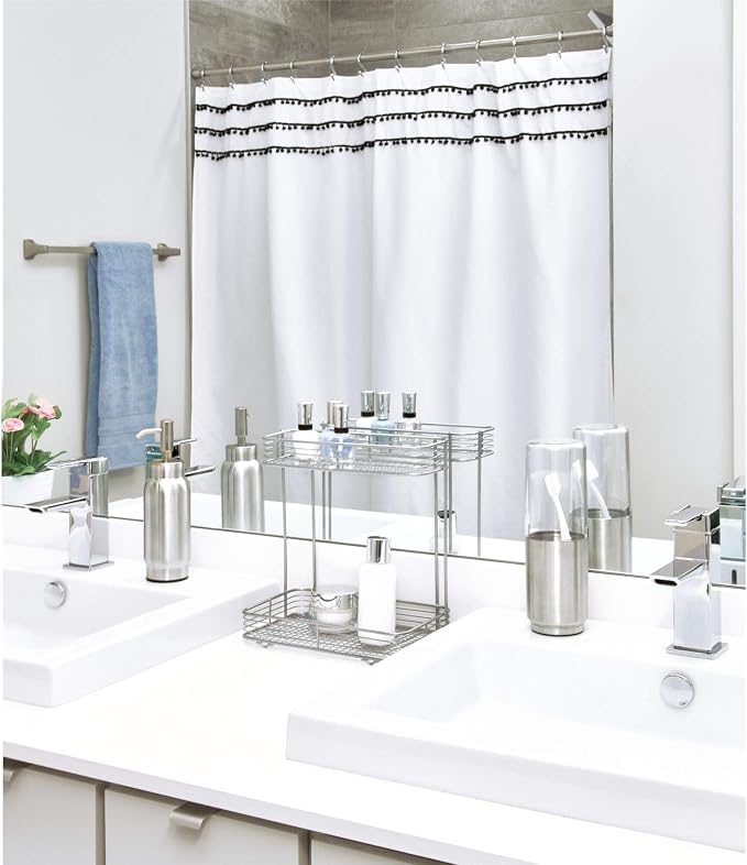 iDesign Austin Metal Covered Holder Stand, Holds Regular and Electric - Image 6
