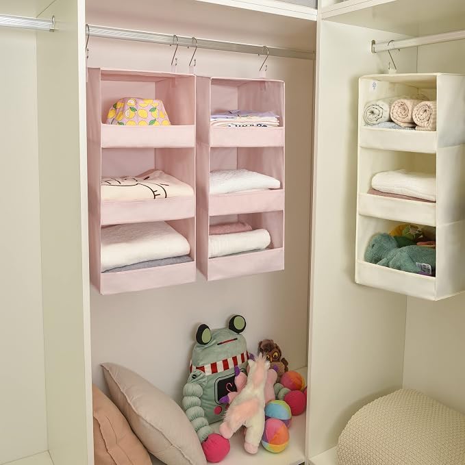 GRANNY SAYS 3-Shelf Hanging Closet Organizer, Foldable Storage, No-Sag Support - Image 5