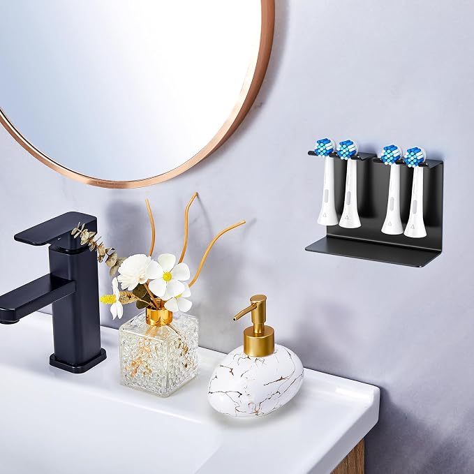 Electric Toothbrush Head Holder, Tooth Brushing Holder, Wall Mounted Toothbrush - Image 2