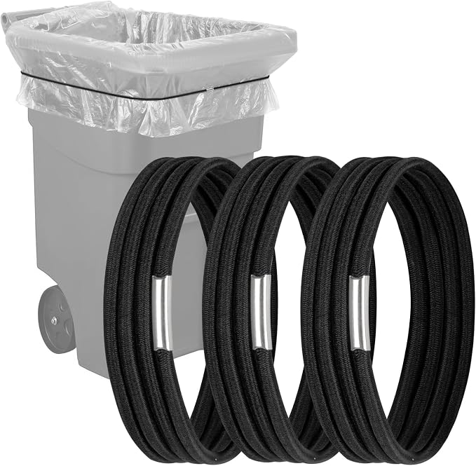 Large Rubber Bands for Trash Cans, Trash Can Bands for 55, 96 Gallon Garbage by Hongmed