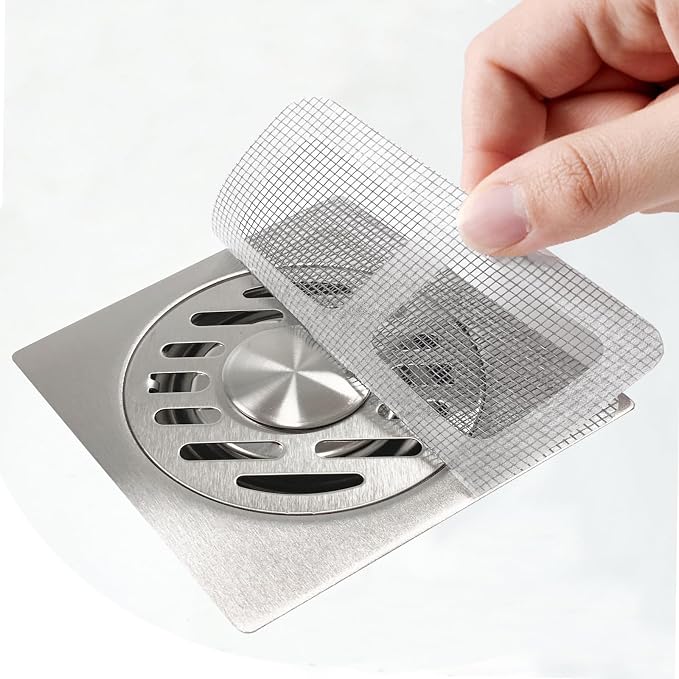 30Pcs Value Pack Shower Drain Hair Catcher, Disposable Fine Mesh Drain Stickers by Unknown
