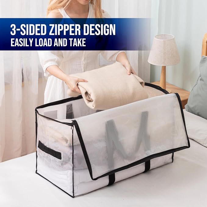 TAILI 4 Pack Clear Extra Large Moving Bags, Storage Bag - Image 6