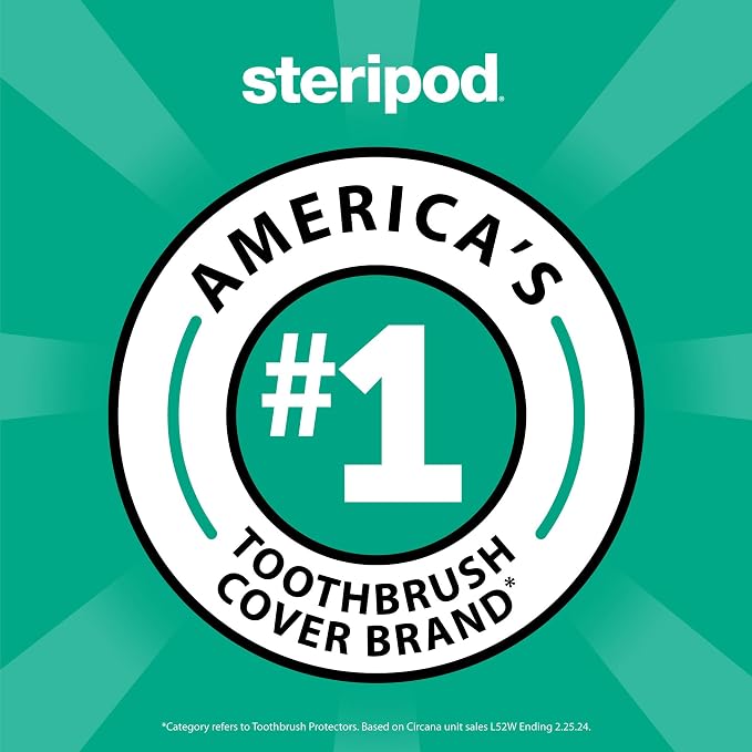 Steripod Clip-On Toothbrush Protector, Keeps Toothbrush Clean, Fresh-Scented - Image 5