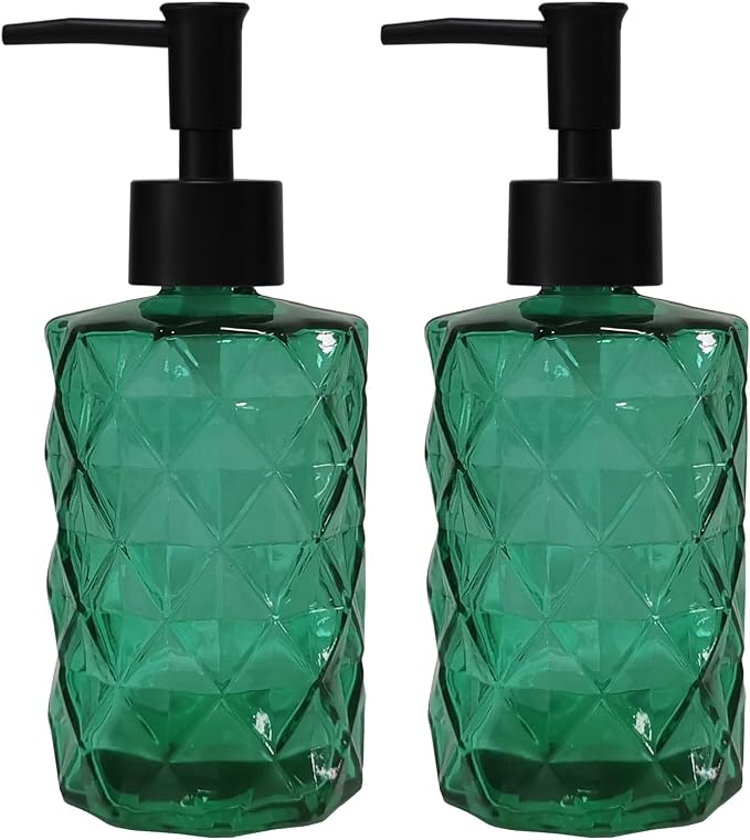 YYTSGG Green Bathroom Soap Dispenser Set by YYTSGG