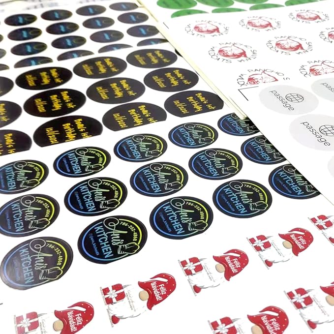 100-500 Custom Stickers Personalized Labels, Customized Stickers with Any Image Logo and Text. Custom Stickers for Business LogoThank You Labels,etc. (Diamond, 2X1 Inch)