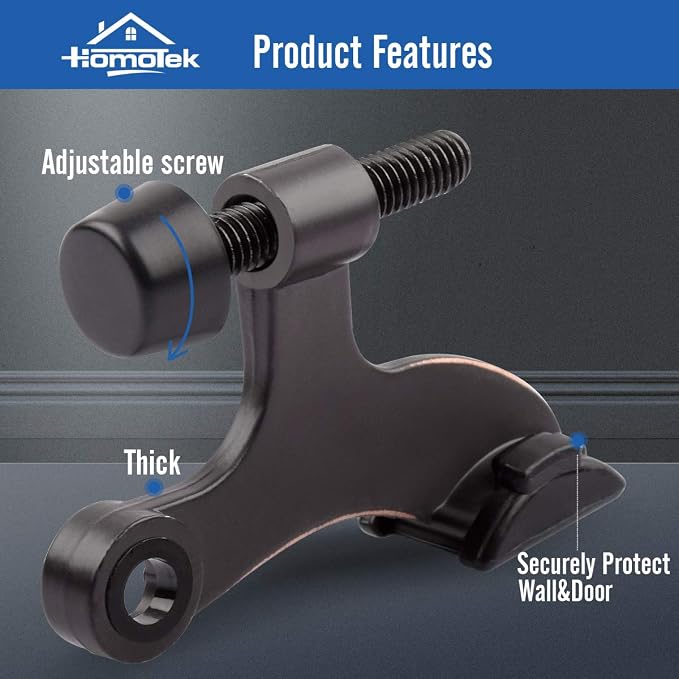 HOMOTEK 20 Pack Hinge Pin Door Stopper, Hinge Stops - Image 2