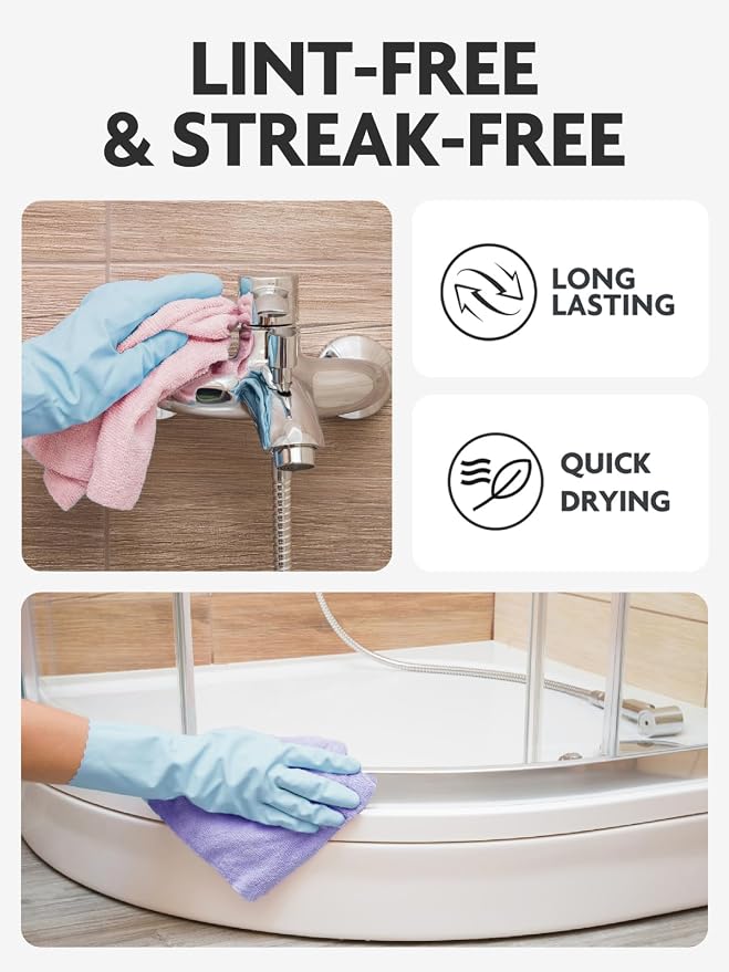 Fantasticlean Microfiber Cleaning Cloth Roll- 60 Sheets, Tear-away Microfiber - Image 6