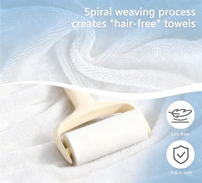 White Dual-Sided Microfiber Face Towels, Exfoliating Face Cloths - Image 2