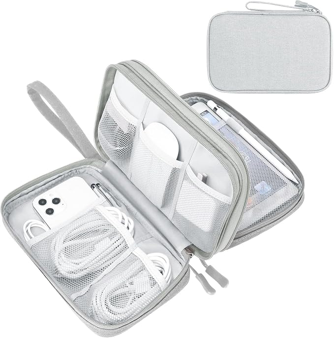 FYY Electronic Organizer, Travel Tech Pouch Bag, Waterproof, Double Layers by FYY