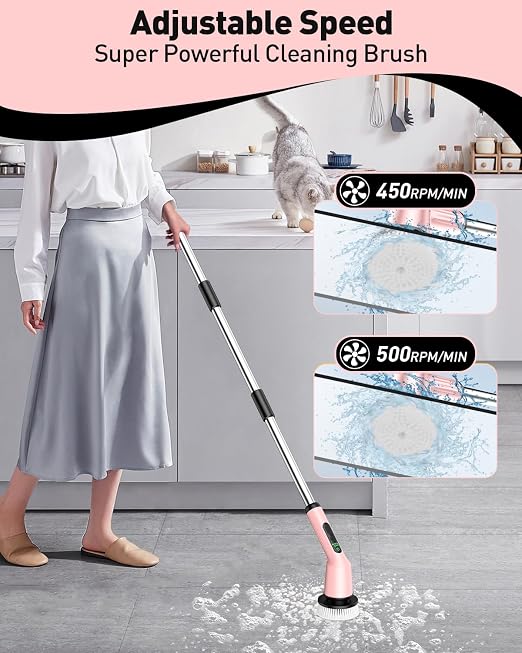 Electric Spin Scrubber for Bathroom, Shower Scrubber - Image 3