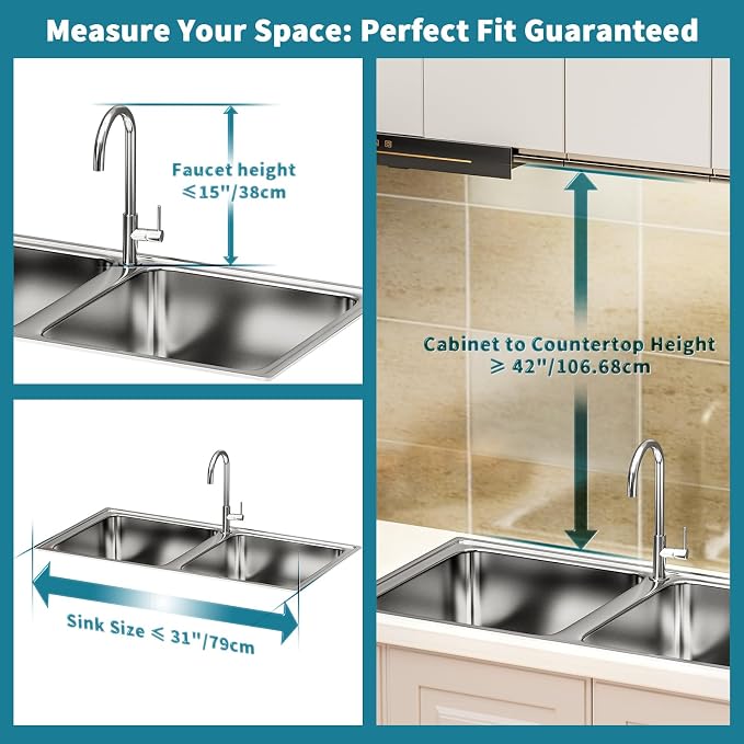 HOWDIA Stainless Steel 2-Tier Over The Sink Dish Drying Rack - Image 3