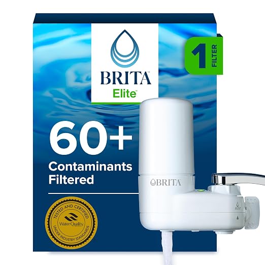 Brita Faucet Mount Water Filter System, Includes 1 Filter, Easy Install by Brita
