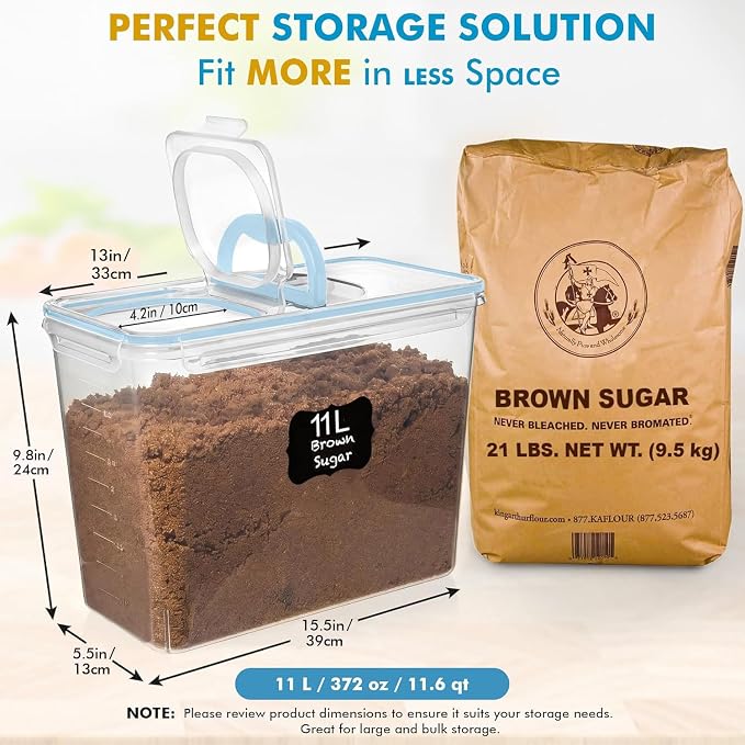 Shazo 2 PC Flour Sugar Storage Containers - Image 2