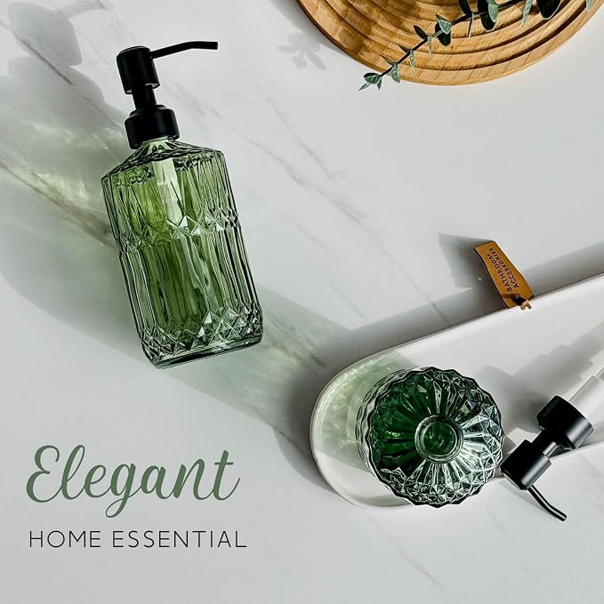 JASAI 18 Oz Green Soap Dispenser - Image 5