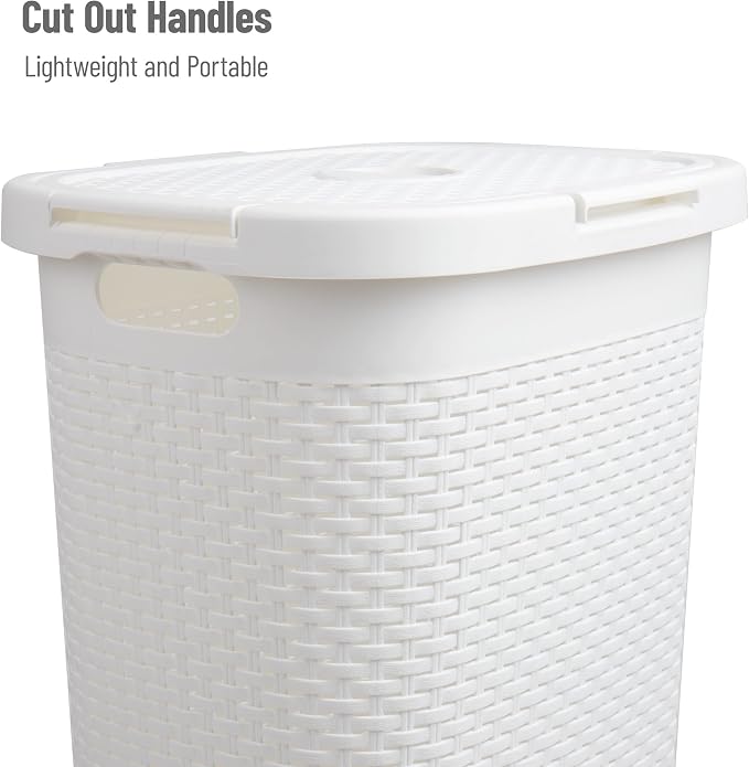 Mind Reader Slim Laundry Hamper - Image 4