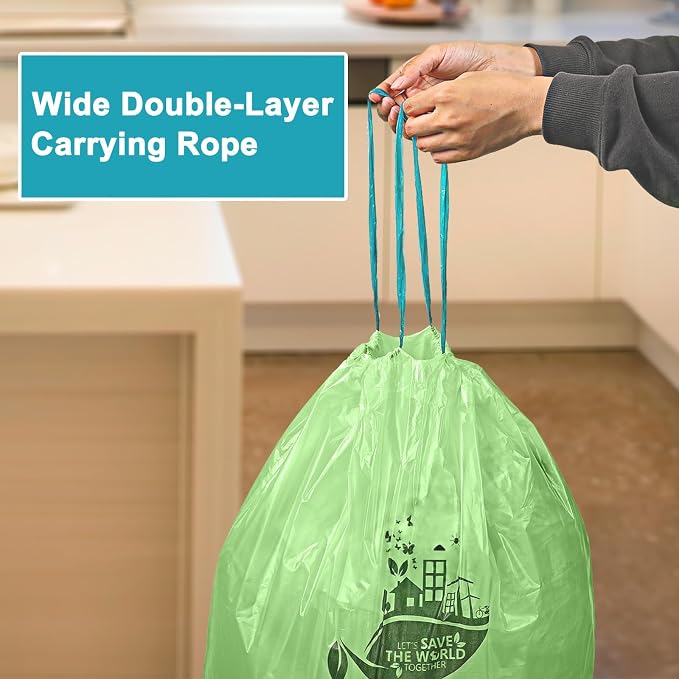 13 Gallon 100 Count Compostable Trash Bags - Image 7