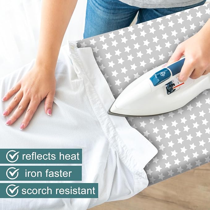 Ironing Board Cover and Pad 15" x 54", 4 Layers Extra Thick Iron Board Cover - Image 5