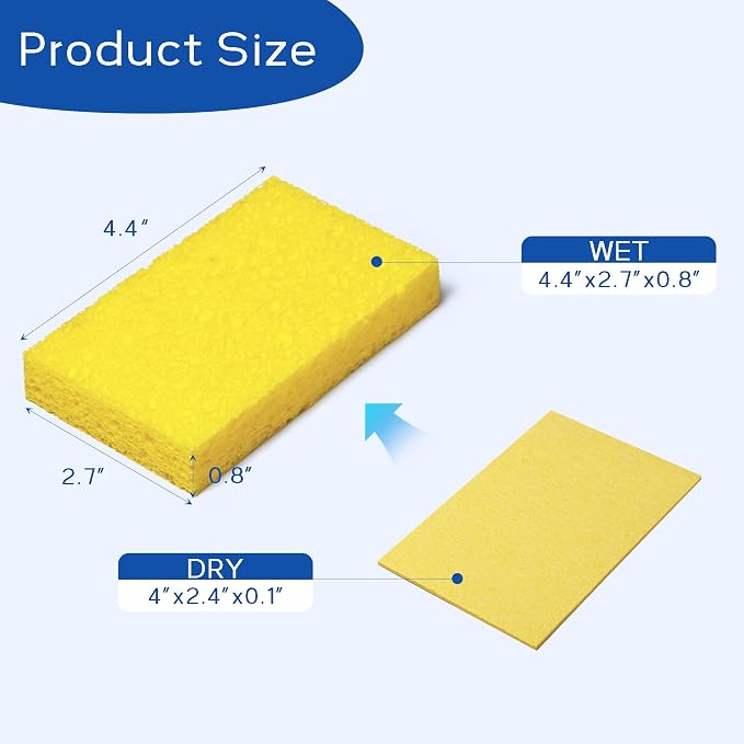 ARCLIBER 6 Pack Cellulose Scrub Sponges Non-Scratch Heavy Duty Kitchen | - Image 2