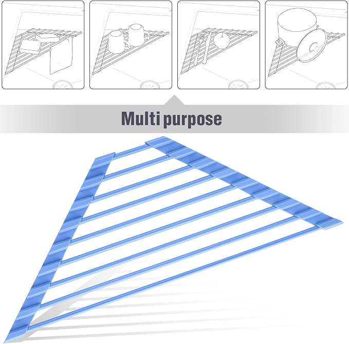 Tomorotec Triangle Roll Up Dish Drying Rack - Image 7