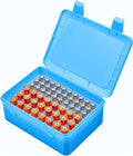 ALCYON Battery Organizer Box for 24 AA & 30 AAA Batteries-Blue | Plastic Box by ALCYON