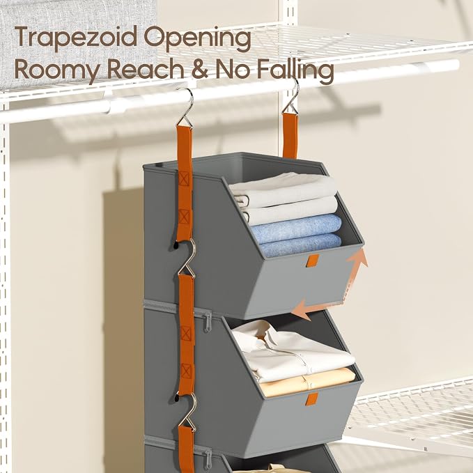 Homsorout Collapsible Hanging Closet Organizer - Image 4