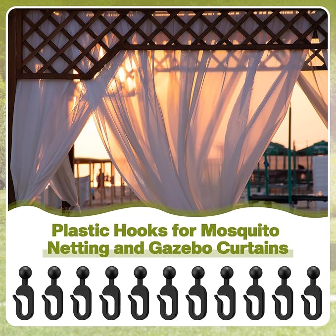 Colingmill 50 Pcs Plastic Curtain Track Hooks - Image 4