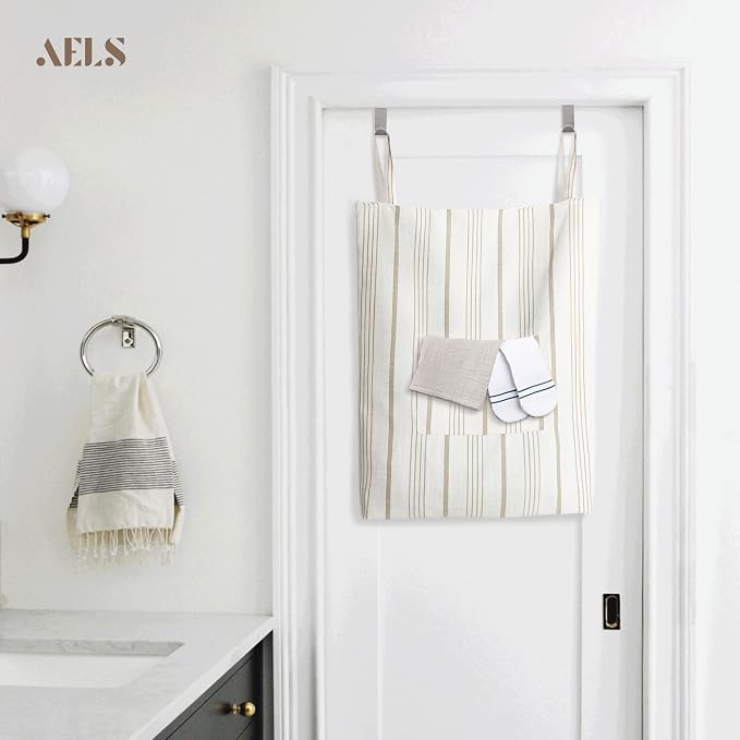 AELS Farmhouse Hanging Laundry Hamper - Image 6
