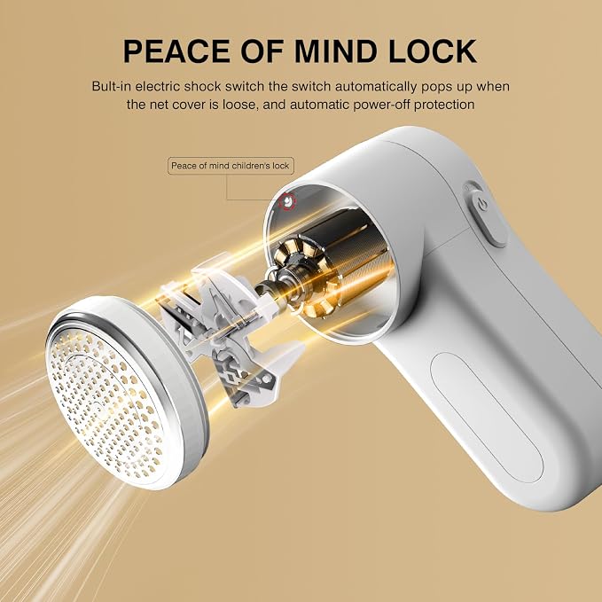 Fabric Shaver, Lint Remover Rechargeable, Electric Portable Sweater Defuzzer - Image 3