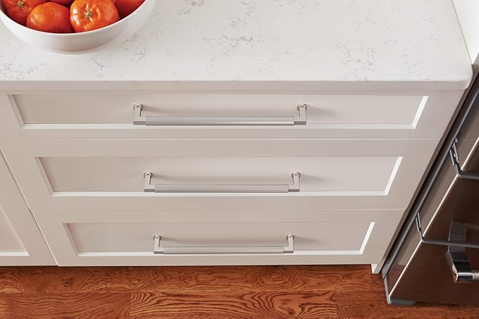 Amerock Ballard 10-1/16 inch (256mm) Center-to-Center Satin Nickel Cabinet Pull, BP37648G10